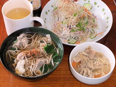 肉蕎麦とじゃが。