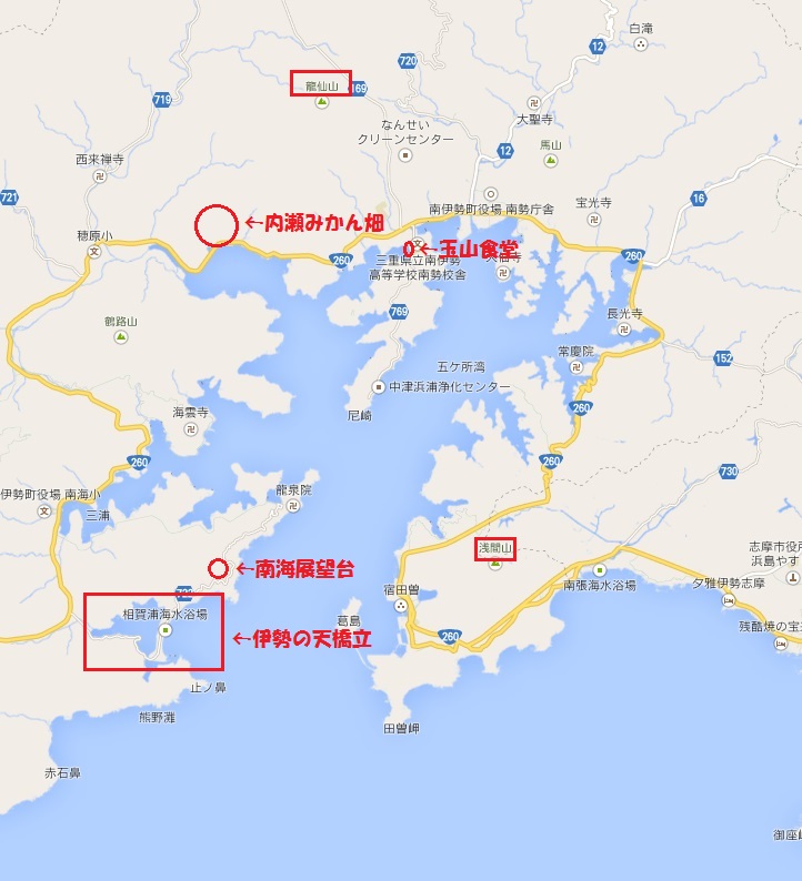 南伊勢地図
