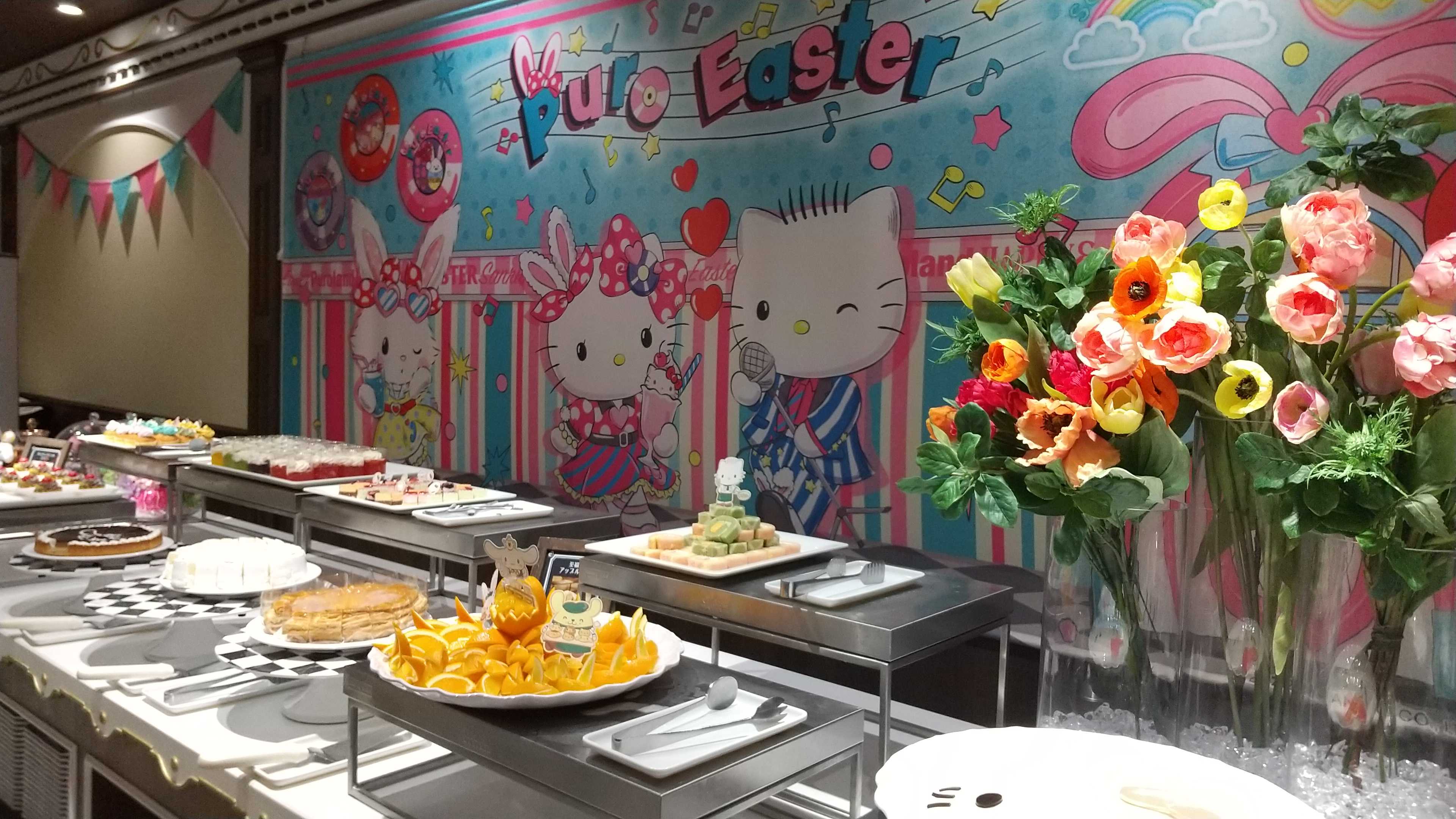 キティ　マスコット　館のレストラン ランチビュッフェとキティちゃん 館のレストラン サンリオ