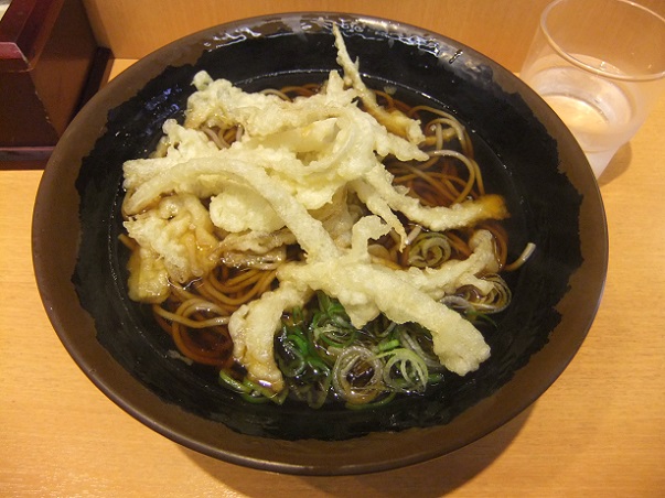 そば田＠新橋のごぼう天そば１