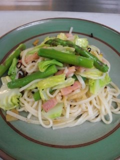 春キャベツのぺペロンチーノ