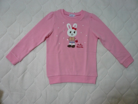 2015ミキハウス新春福袋１万円110ｃｍ女の子ネタバレ中身うさこピンクトレーナー.JPG