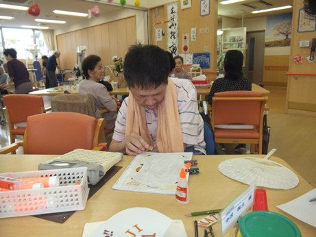 のりつけ作業