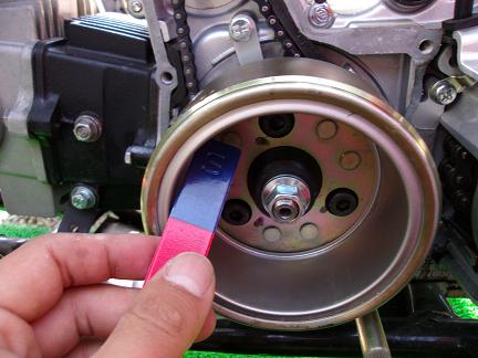 ﾌﾗｲﾎｲｰﾙ着磁ﾊﾟﾀｰﾝ確認