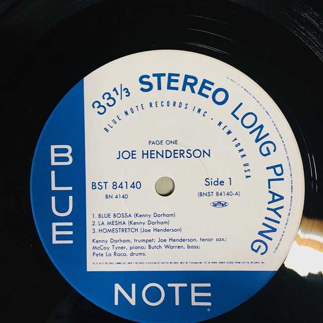 ☆中古LP Joe Henderson / Page One - VENTO AZUL RECORDS