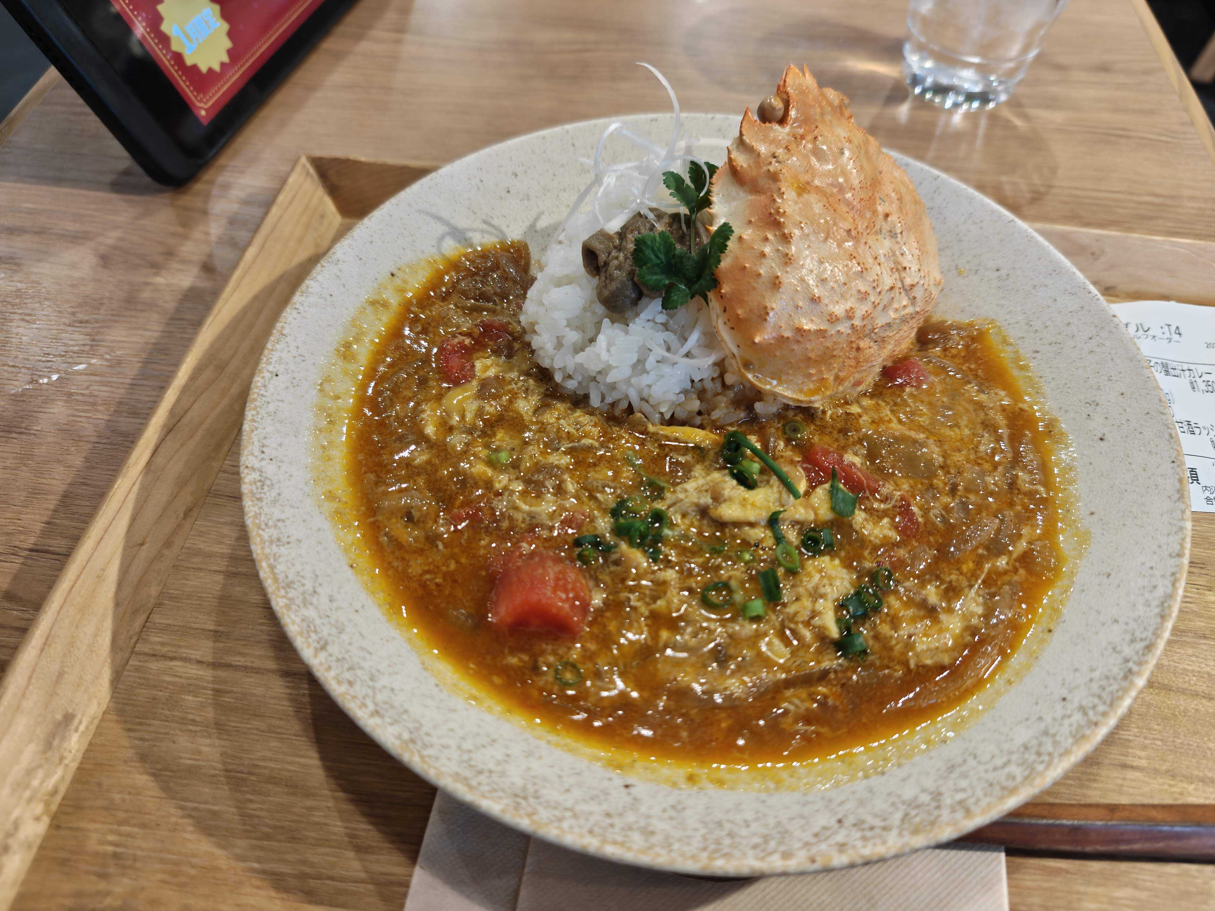 虎ノ門　夢民カレー ひとりランチ　1月限定　ふわとろ玉子の蟹出汁カレー