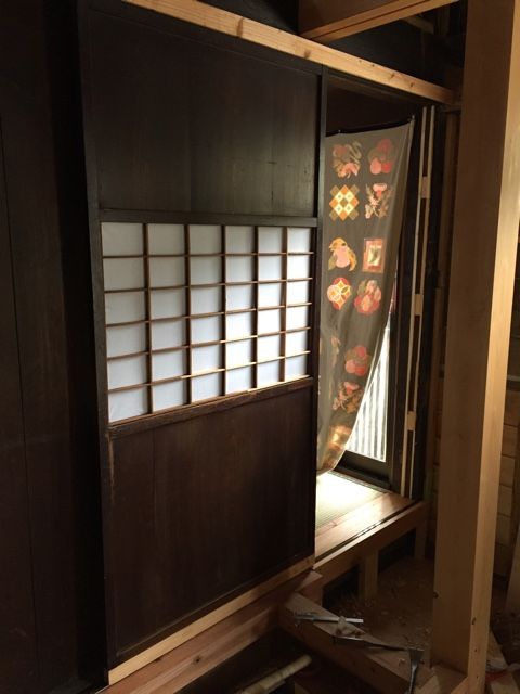 階段周辺のリノベーション 引き戸の修理と取り付け 美渓遊釣 楽天ブログ