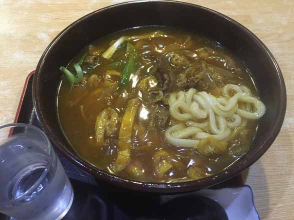 美曽乃・牛カレーうどん(大)