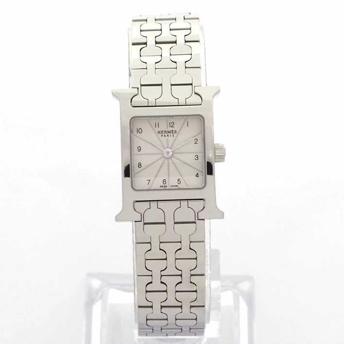 エルメス Hウォッチ 上品なスクエアフェイスのレディースウォッチ