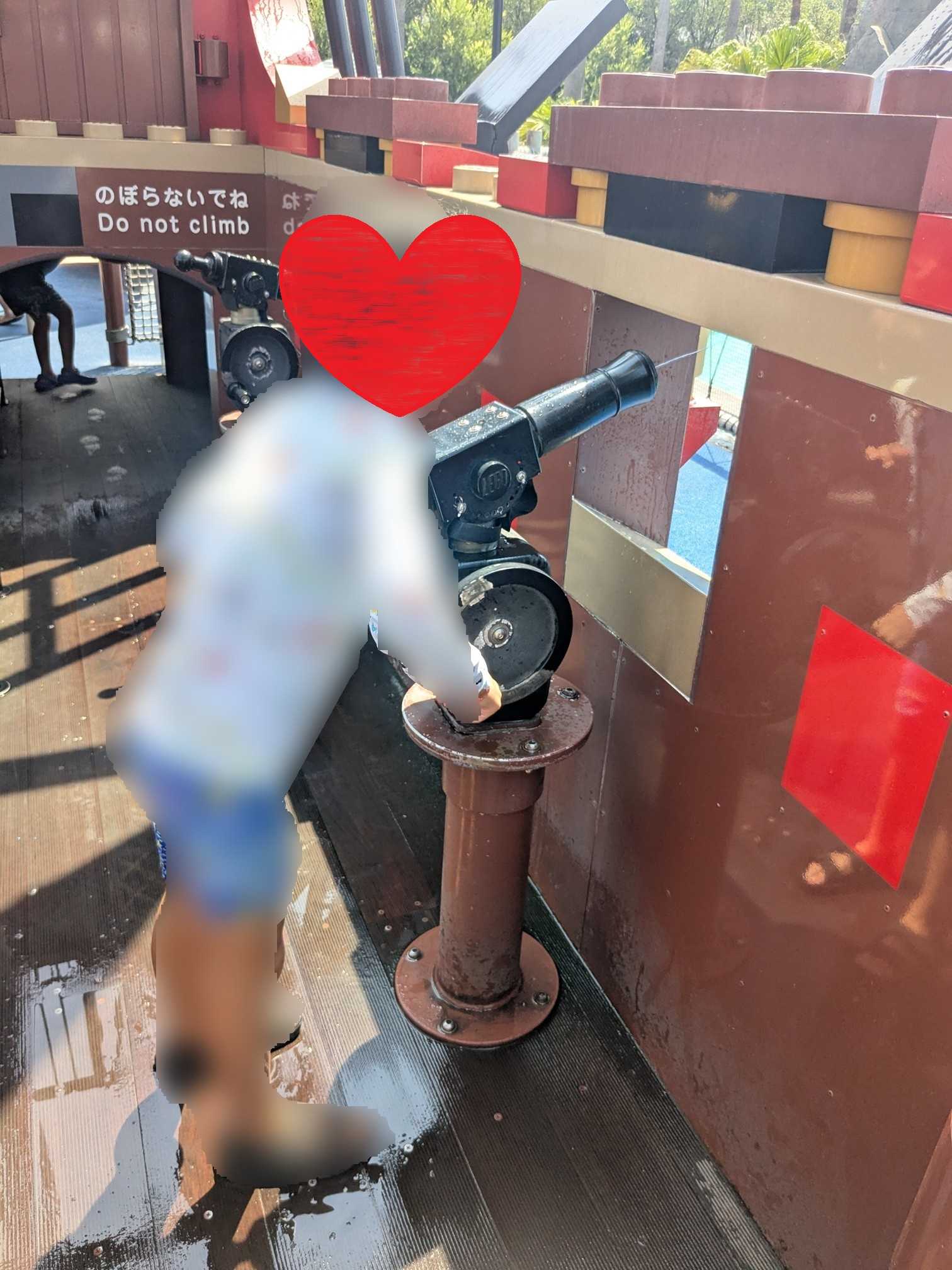 レゴランドジャパン　パイレーツショアでびしょ濡れ