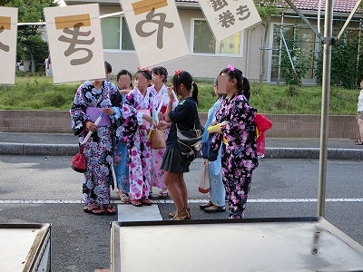 浴衣がかわいい