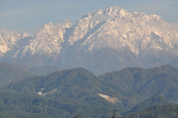 積雪の剱岳