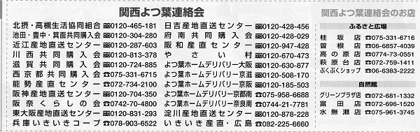 よつば連絡会の連絡先