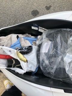 pcx 荷物 安い ベルト位置