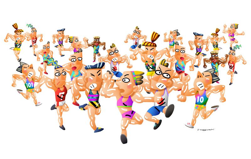 マラソン ジョギング 陸上競技 走る イラスト Noguchi S Worldへようこそ 楽天ブログ