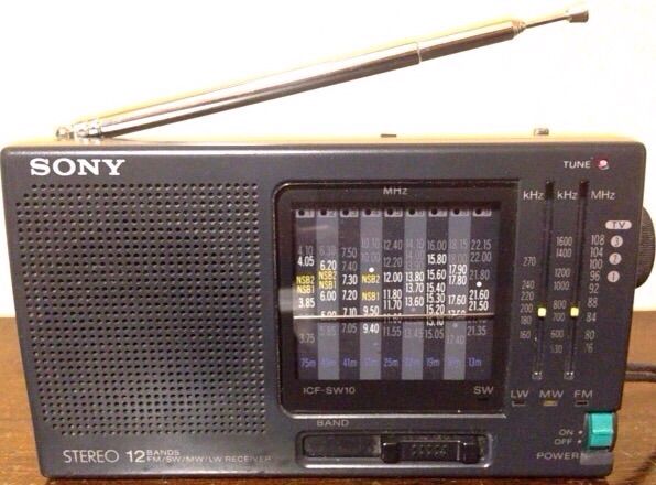 SONY ICF-SW10（FMステレオ/LW/MW/SW1-9 ワールドバンドレシーバー