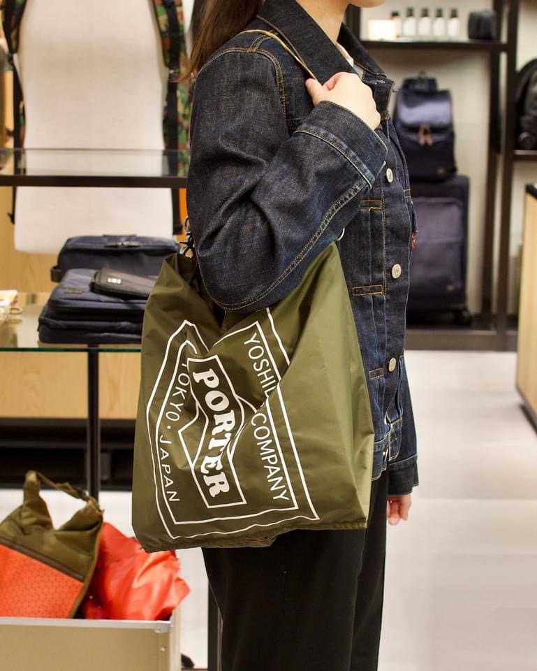 高額売筋 PORTER グロサリーバッグ GROCERY BAG GMS 紺 エコバッグ