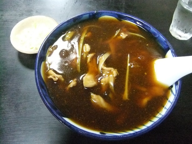 日吉屋@根岸のカレー南ばんそば1