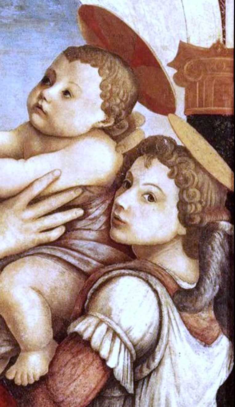 聖母子と天使」ボッティチェリ 1465-1467 フィレンツェ捨て子養育院
