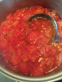 トマトソース作り