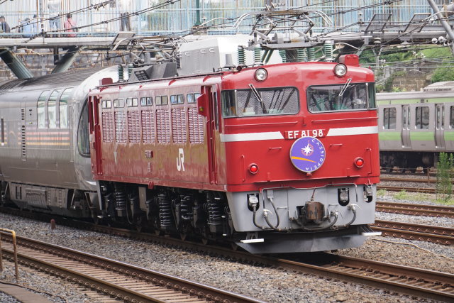 EF81 98 牽引 カシオペア紀行 札幌行き& 185系修学旅行3