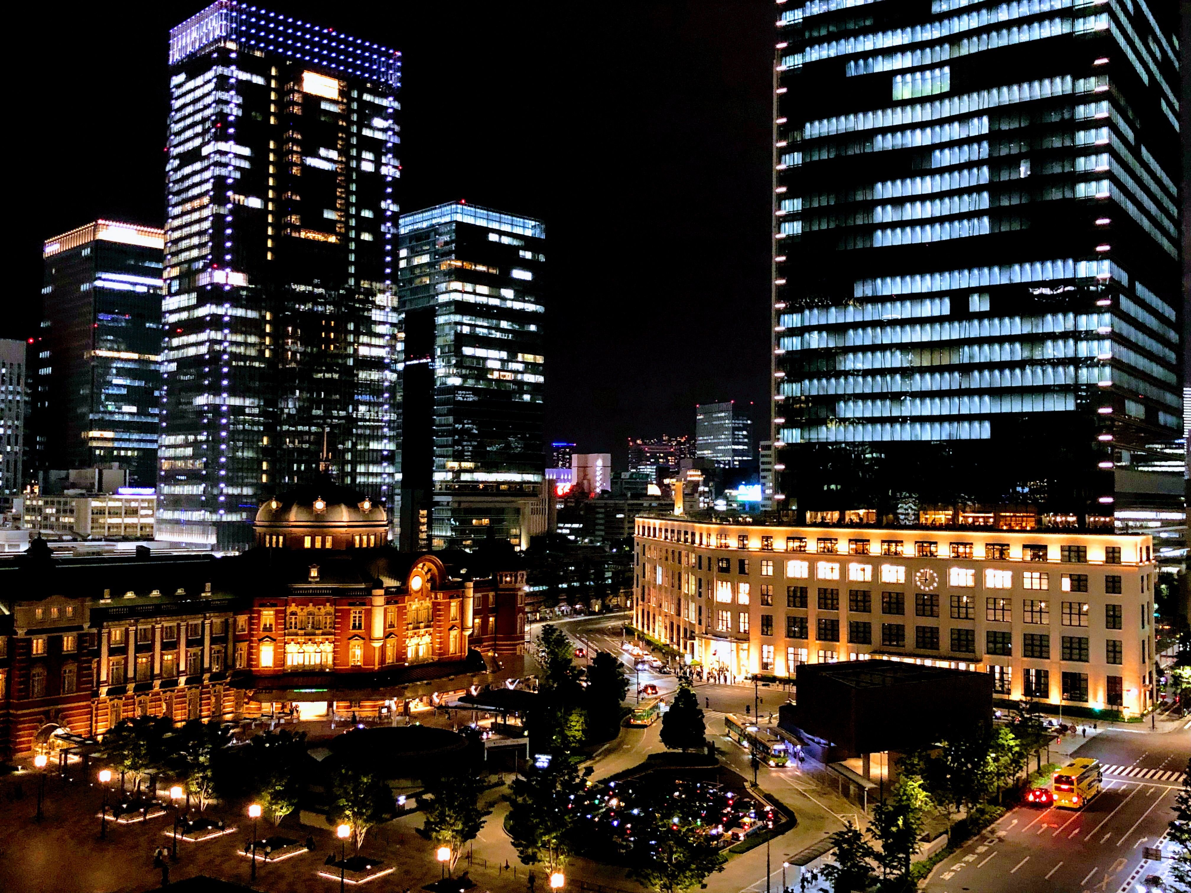 街角スケッチ 新丸ビルからの夜景 みゃあみゃあのトーク トーク 楽天ブログ