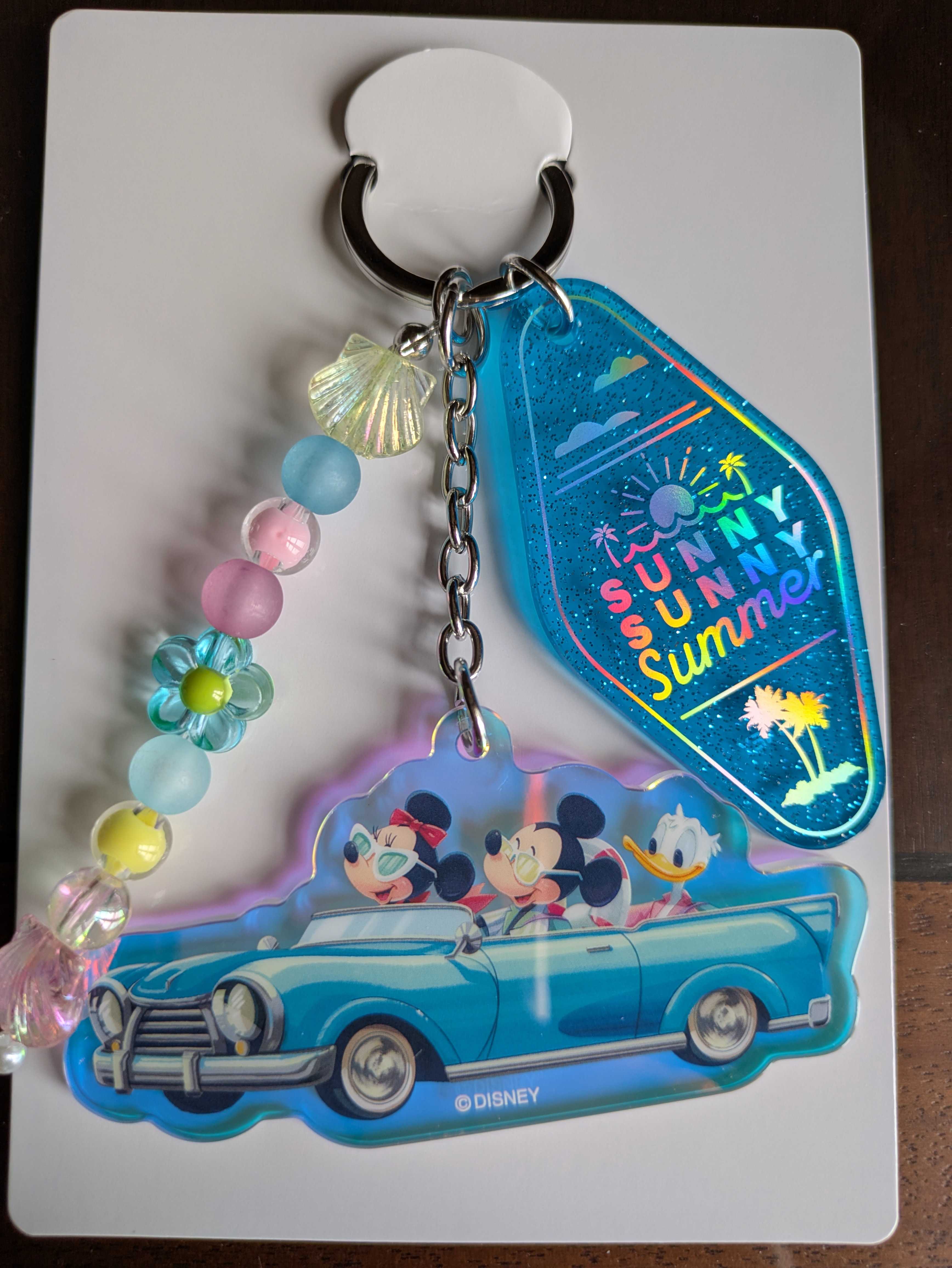 ディズニー　サニーサニーサマーキーホルダー 2点セット】ディズニー サニーサニーサマー キーチェーン【早い