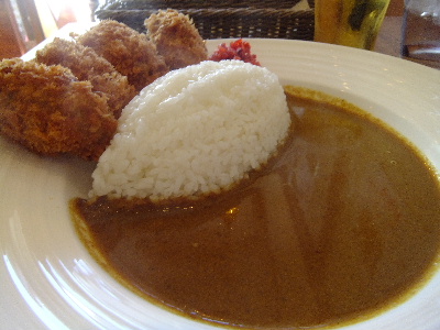 牡蠣フライカレー