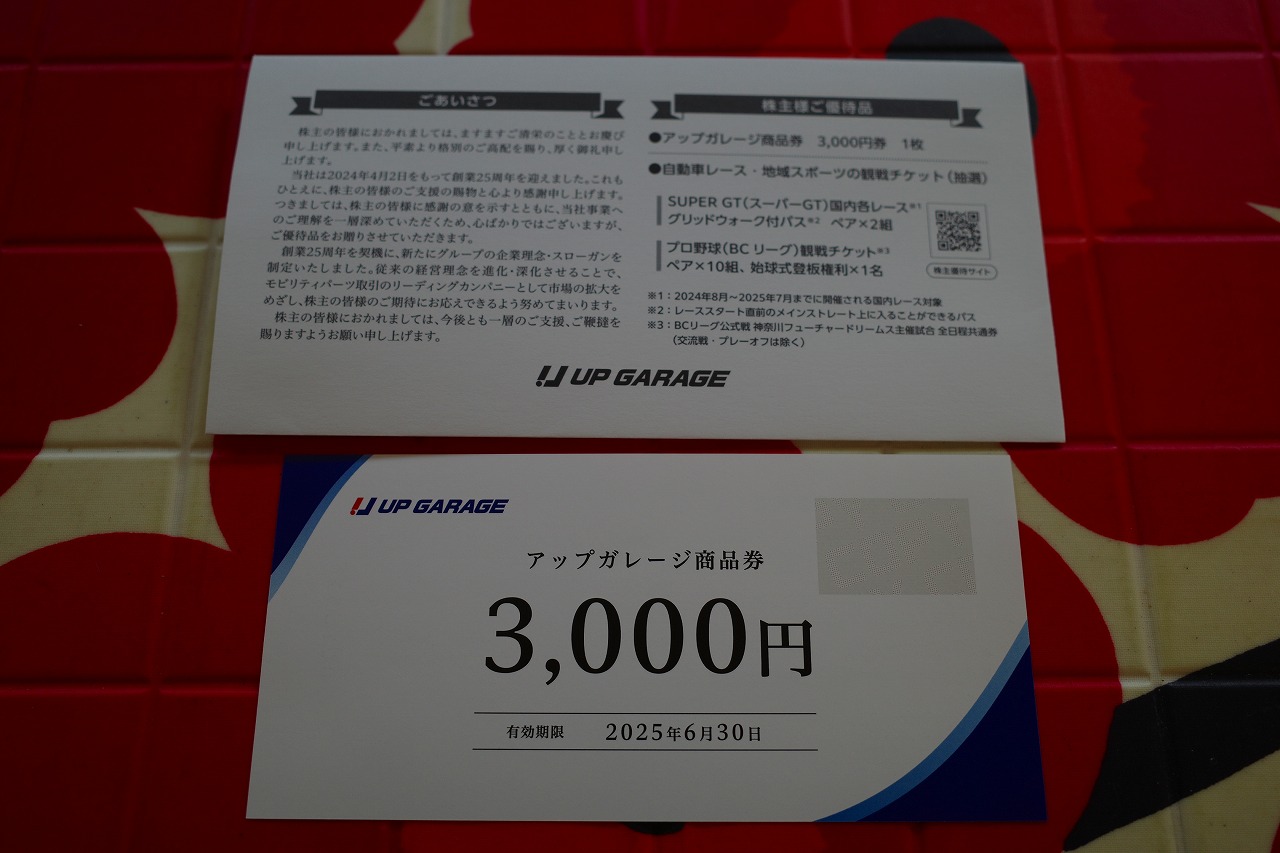 2024～25主力株概況37位、アップガレージグループ。 | みきまる