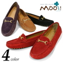 mooi バックル付ローファー