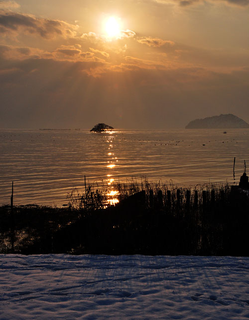 夕日