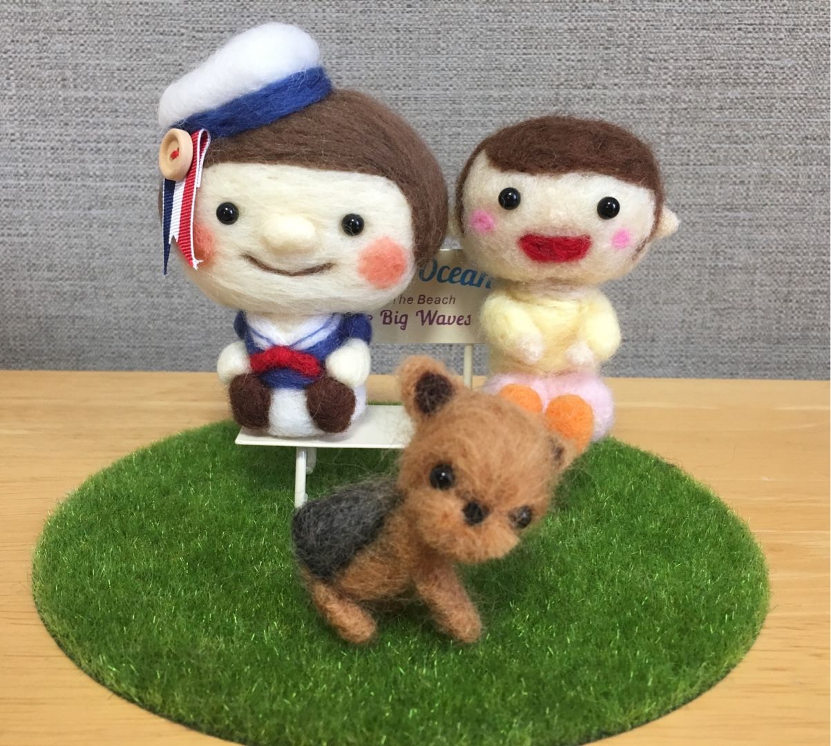 羊毛フェルト ダイソーキット ヨークシャーテリア | いやしあつめ