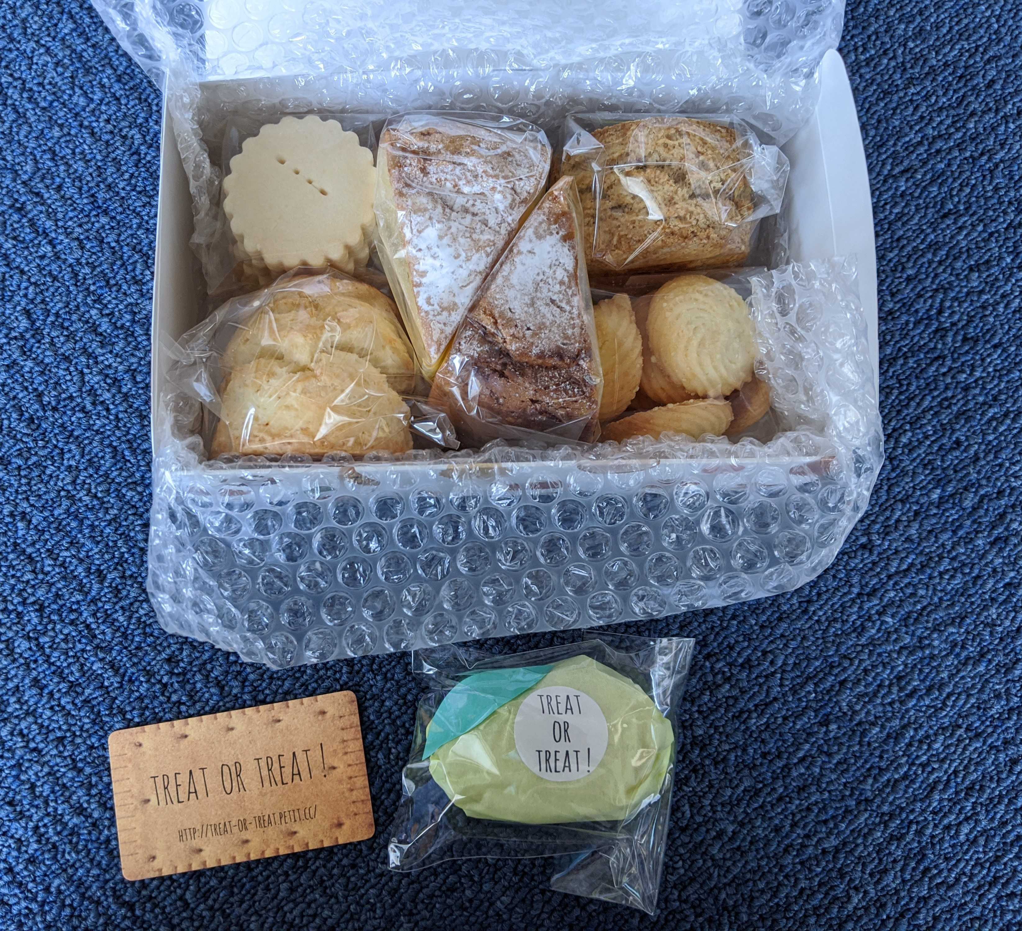 トリートオアトリートの通販　おまかせBOXとレモンケーキ