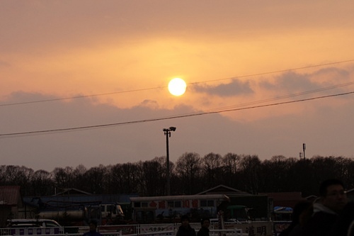 十勝の夕日