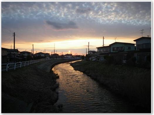 夕日