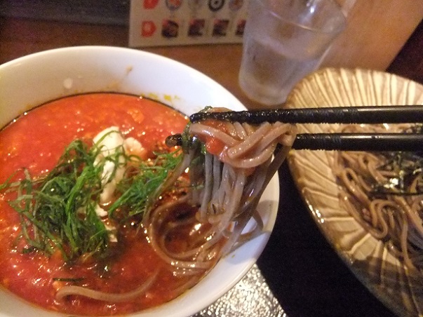 つけ蕎麦安土＠高田馬場のトマトつけ蕎麦２