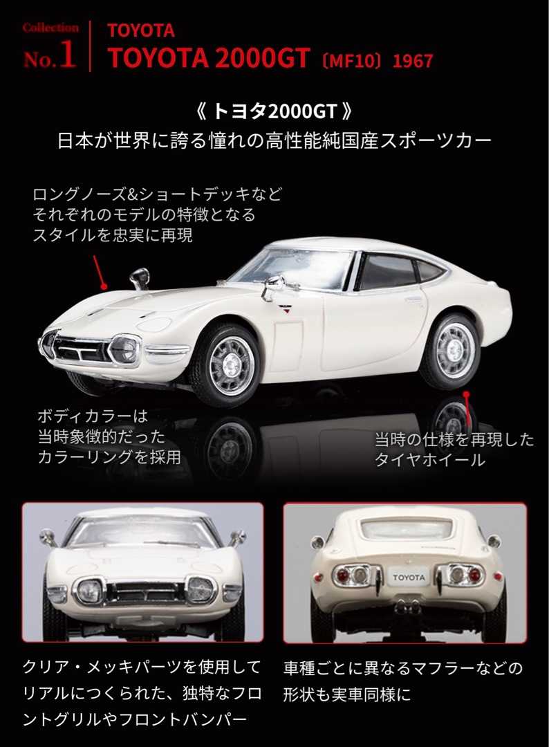 Rakuten ディアゴスティーニ 1 64 日本の名車コレクション 1~7巻