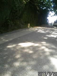頂上の岩場