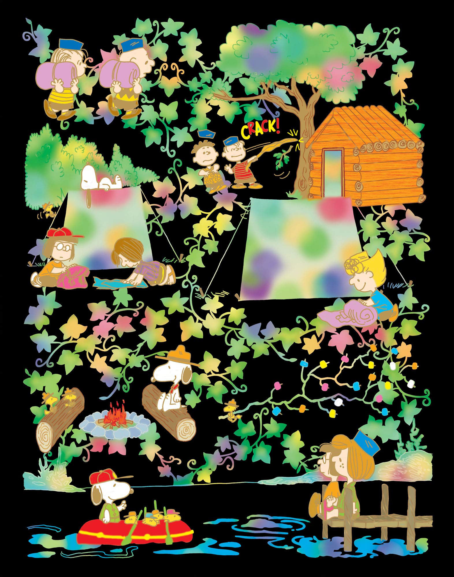 大人のためのヒーリングスクラッチアートSNOOPY TRAVEL the
