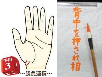 背中を押されて相