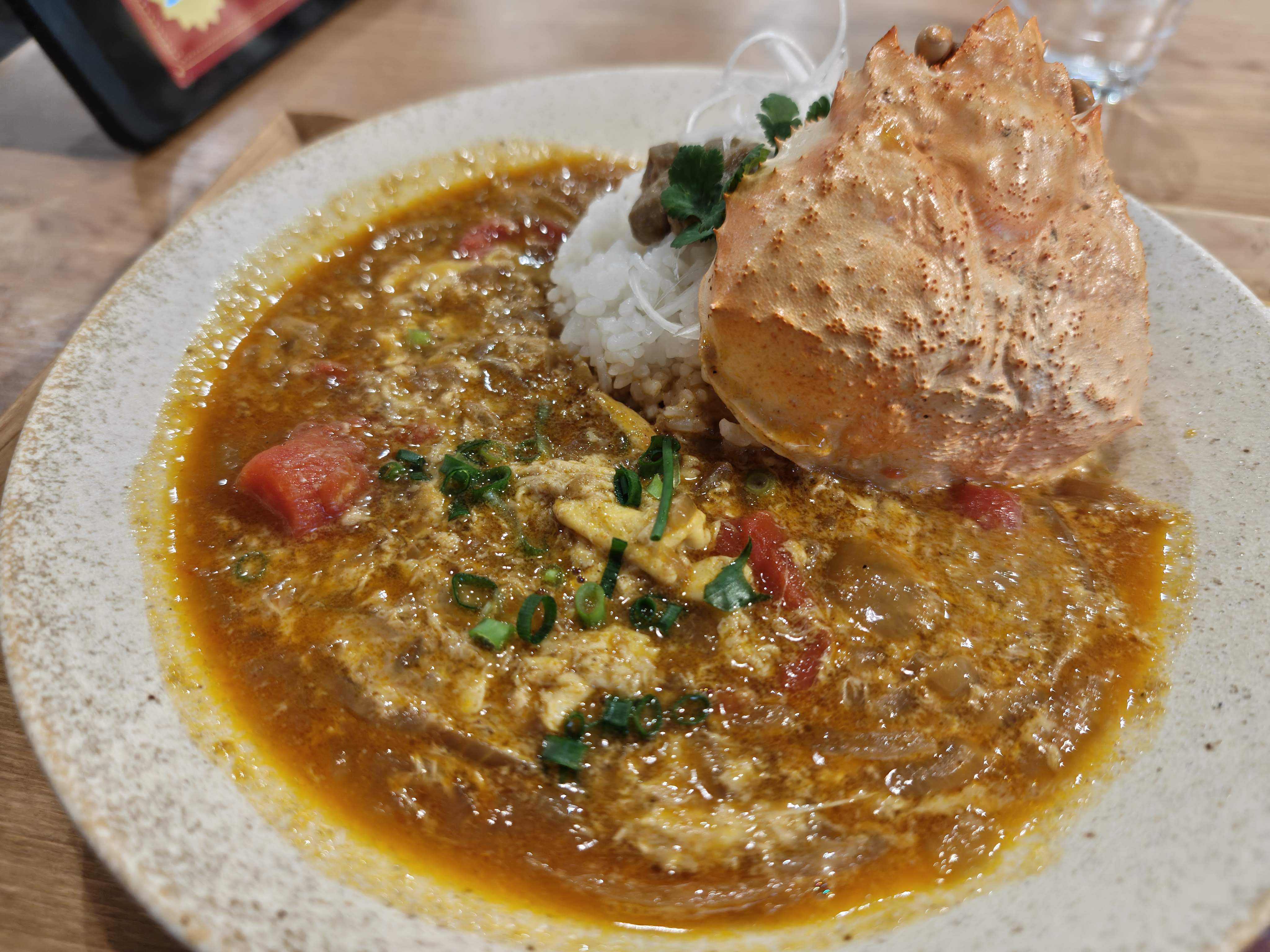 虎ノ門　夢民カレー ひとりランチ　1月限定　ふわとろ玉子の蟹出汁カレー