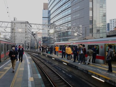 東横線渋谷最後2013年３月・ホーム端