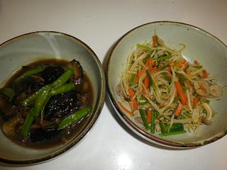 茄子煮　野菜炒め513.JPG