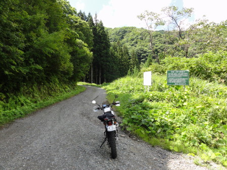 一ノ渡戸四ツ星林道始点