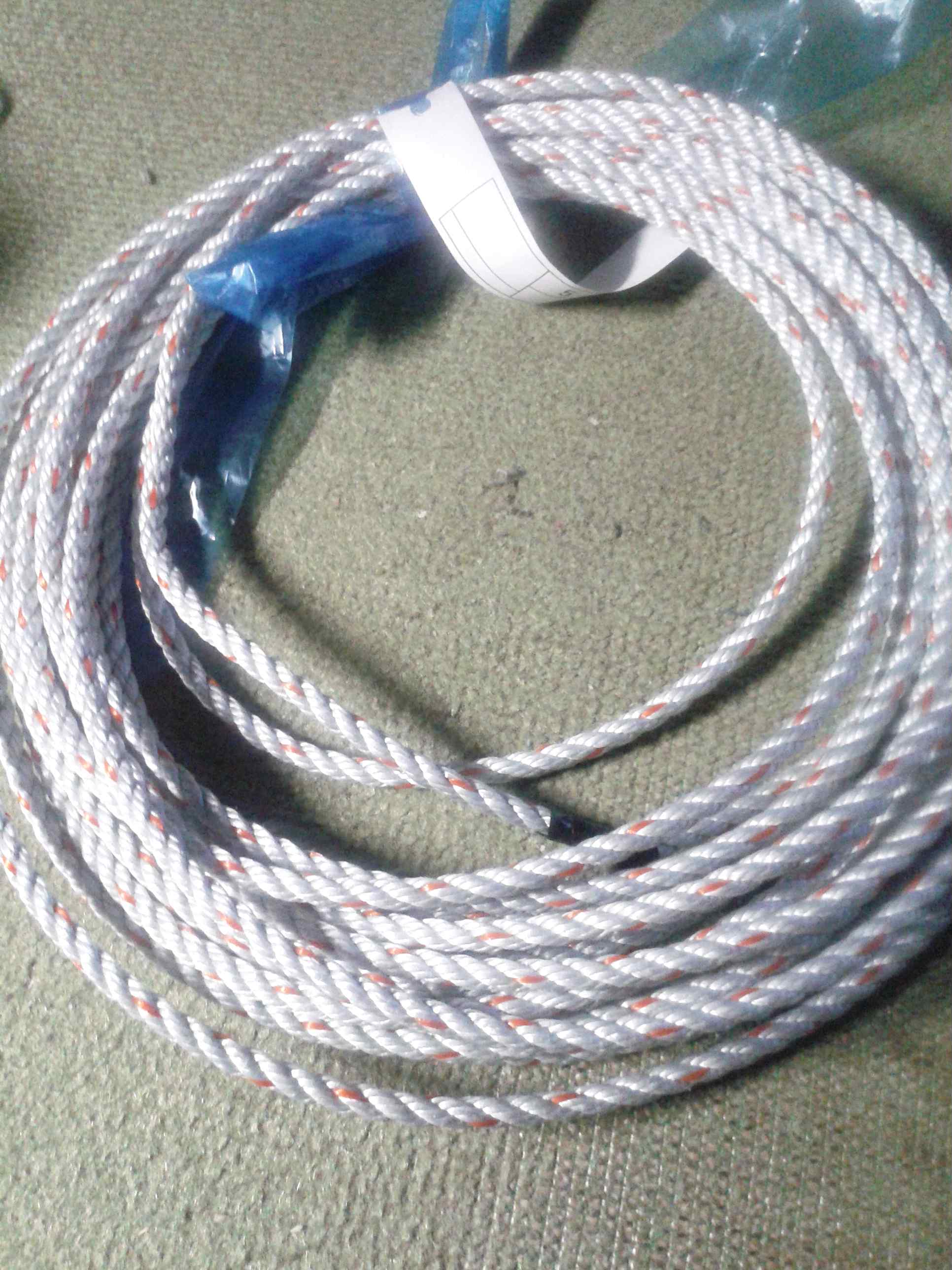 漁網の補強ロープ