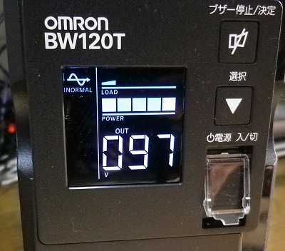 購入＆設置…オムロン 無停電電源装置(UPS) BW120T(1200VA/730W) [常時