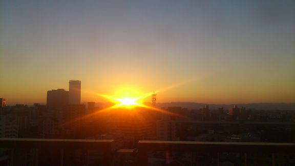 夕日