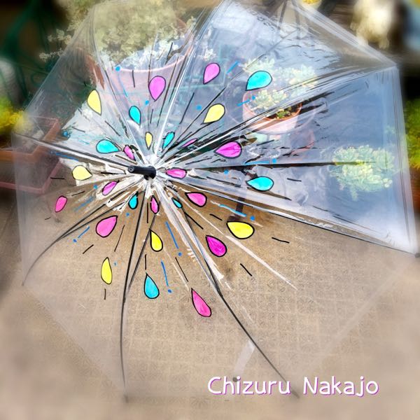 透明ビニール傘がオシャレに・トールペイントで変身 | 大阪・尼崎 