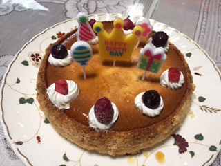 お誕生日用プリンケーキ ヘルシオで時短料理 楽天ブログ