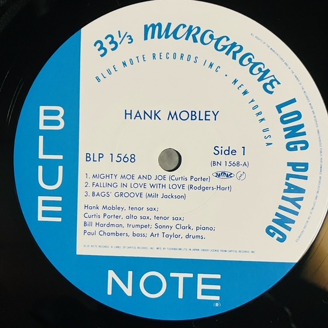 ☆中古LP Hank Mobley / Hank Mobley(1568) - VENTO AZUL RECORDS